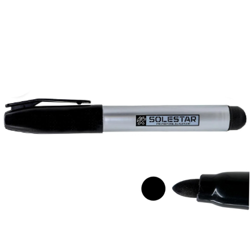 Solestar Silinmez Koli Kalemi Siyah Yuvarlak Uçlu