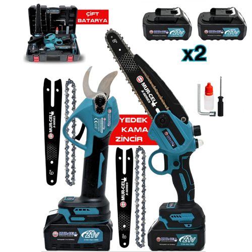 Murcell Kömürsüz Şarjlı Set 2 Makine 1 Çantada