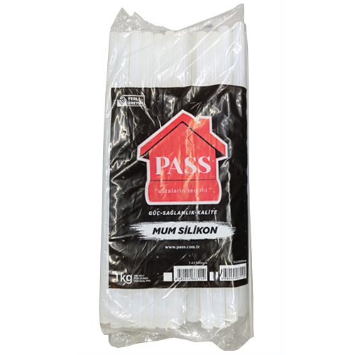 Pass Kalın Sıcak Mum Silikon Şeffaf 1 Kg