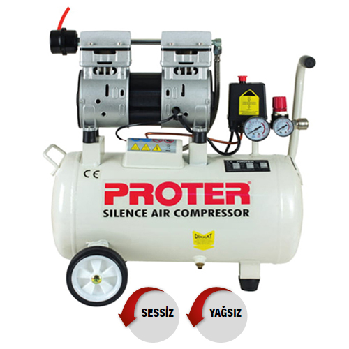Proter 24Lt 1Hp Sessiz Tip Hava Kompresör
