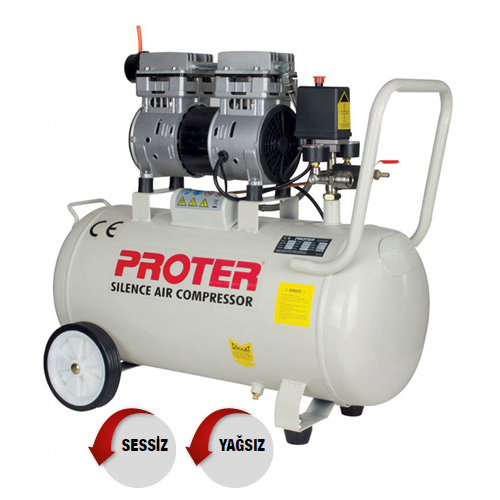Proter 50Lt 1Hp Sessiz Tip Hava Kompresör
