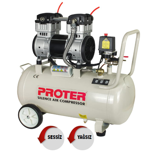 Proter 50Lt 1,5Hp Sessiz Tip Hava Kompresör