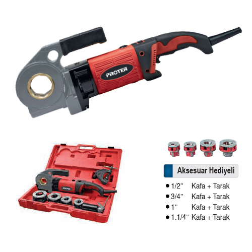 Proter PR 1710 Elektrikli Boru Pafta Makinesi