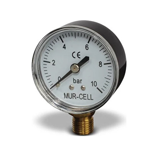 Murcell Manometre 0-10 Bar Meck 1/4