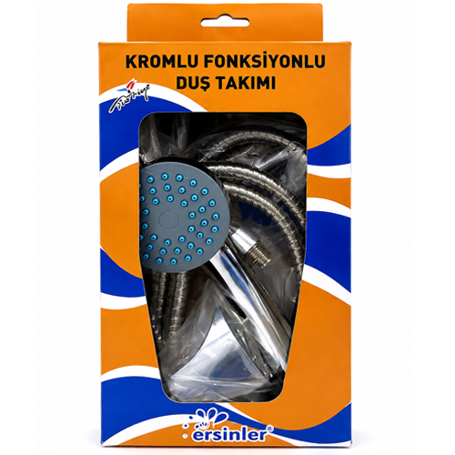Ersinler Kromlu Fonksiyonlu Banyo Duş Seti